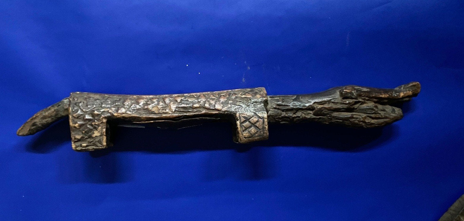 Wrijforakel ( krokodil) van de Kuba Stam Congo, Antiek en Kunst, Ophalen of Verzenden