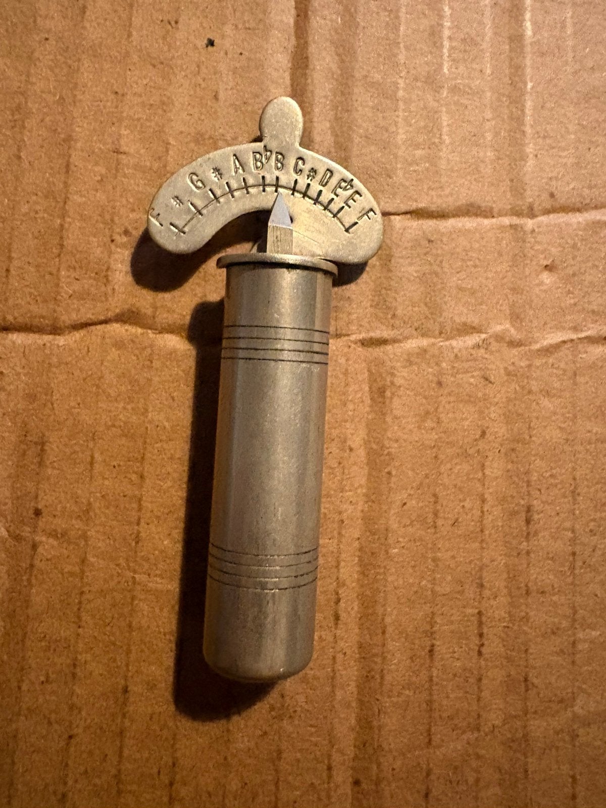 Vintage metalen meetinstrument – antiek gereedschap, Ophalen of Verzenden
