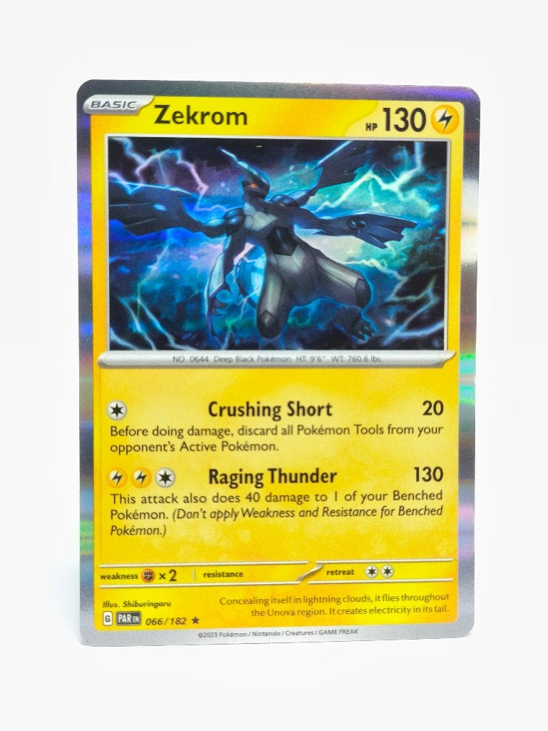 Pokémon - PAREN - Paradox Rift - Zekrom - 066/182 - Holo, Verzenden, Zo goed als nieuw, Losse kaart, Foil