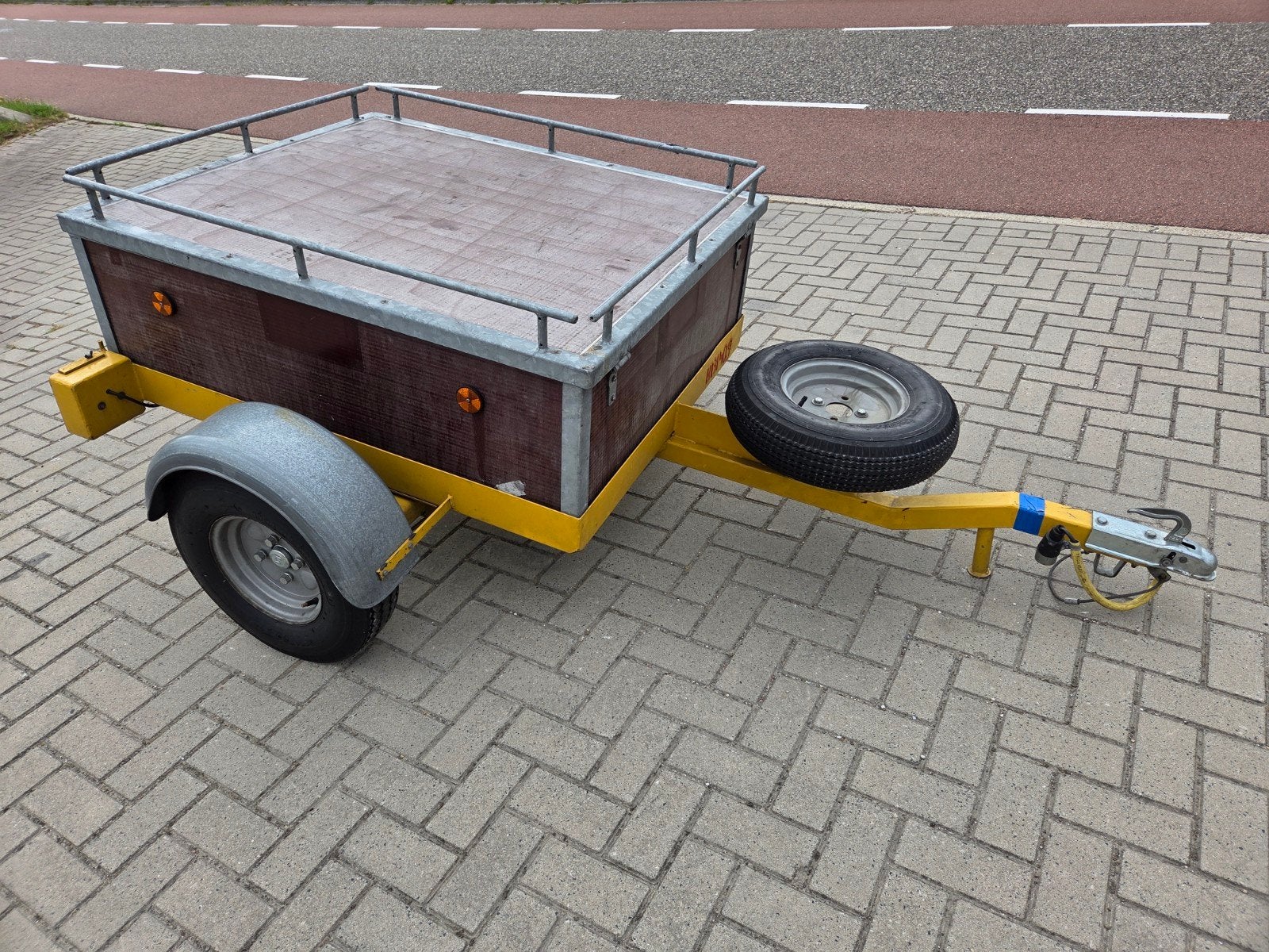 Compacte bagagewagen 100x122x40cm met imperiaal, Ophalen