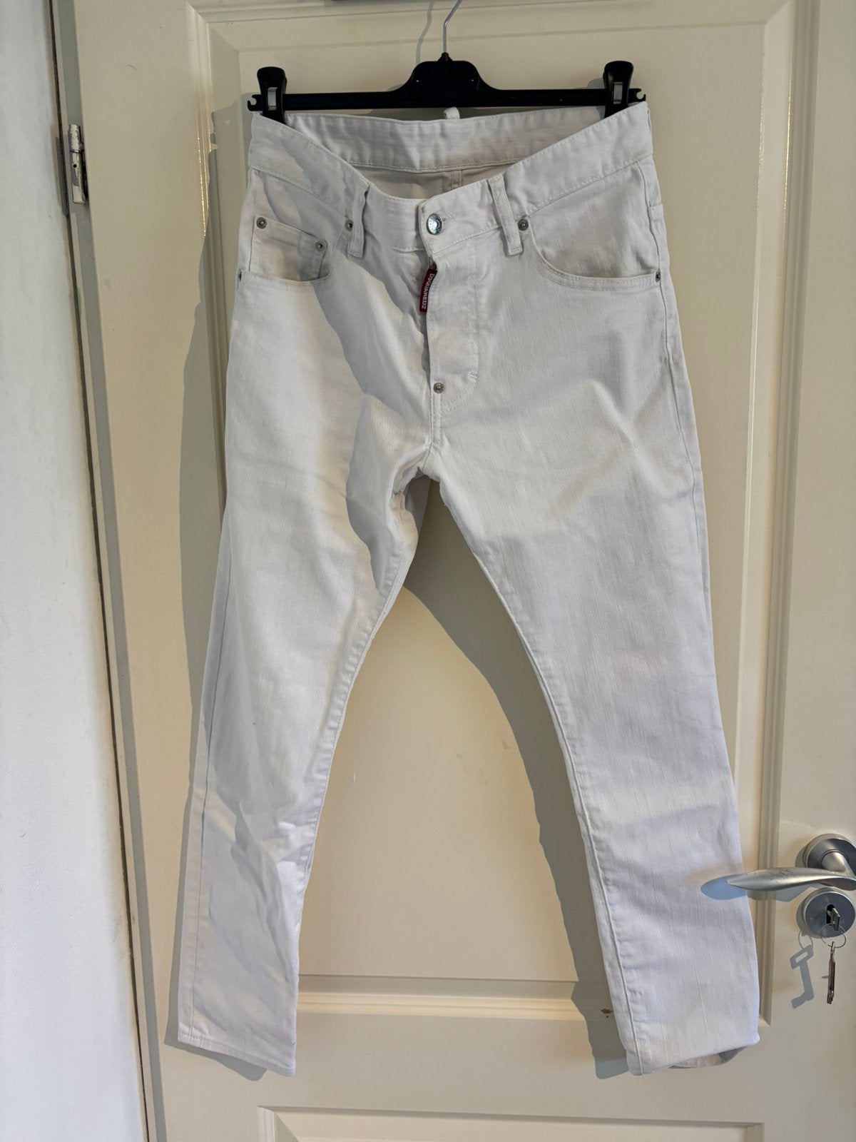Dsquared jeans, Ophalen, Gedragen, Wit, W32 (confectie 46) of kleiner