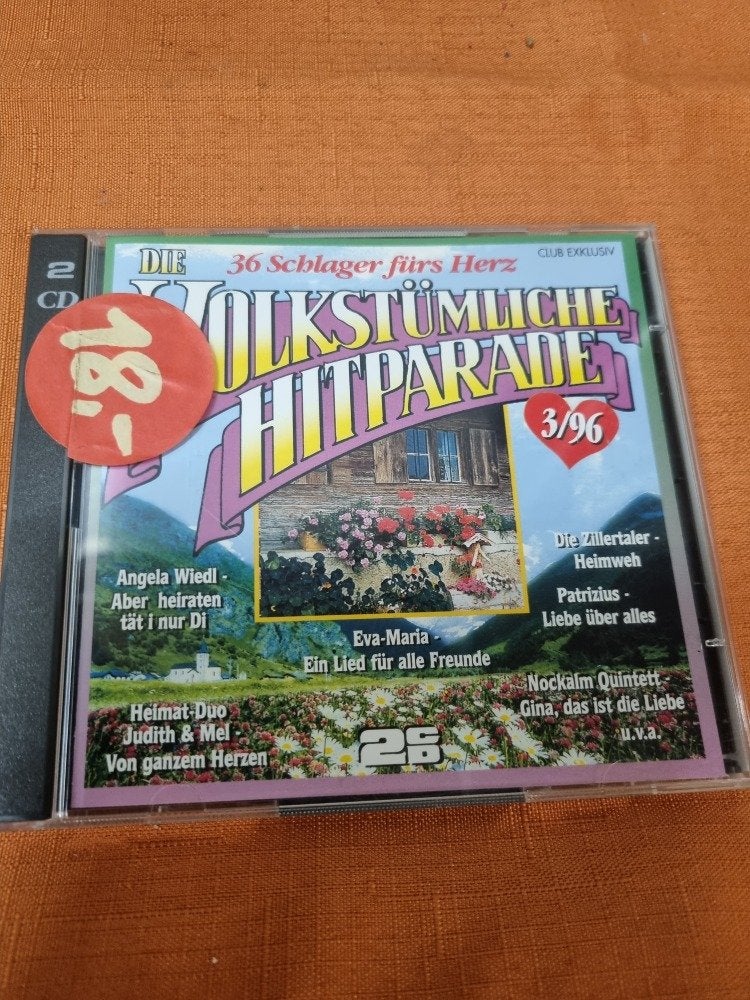 cd volkstumliche hitparade 3/96 2x disc, Ophalen of Verzenden
