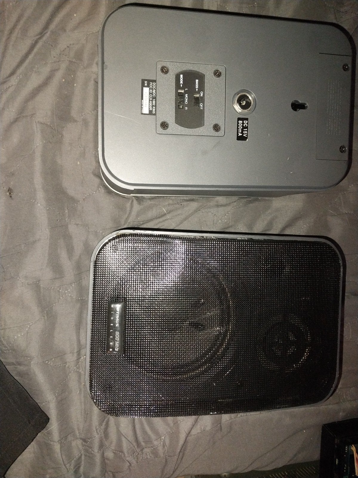 Optimus 800 MHz draadloze speakerset, Overige merken, Stereo speakers, Gebruikt, Ophalen of Verzenden