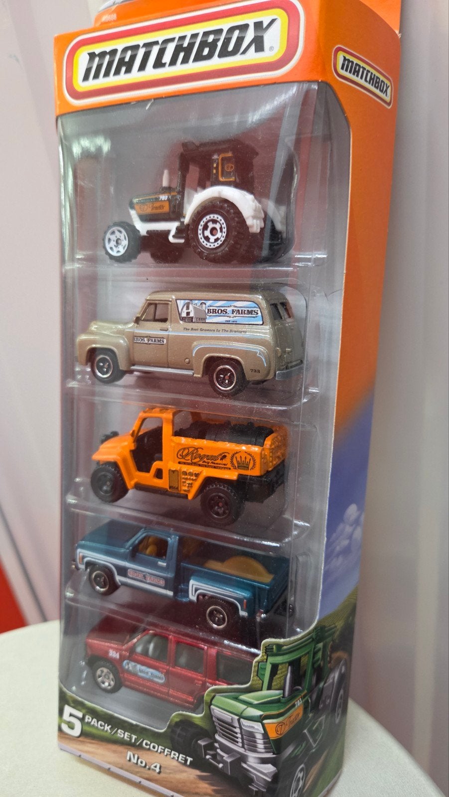 Matchbox 5-pack boerderijvoertuigen - Nieuw in verpakking, Ophalen of Verzenden, Nieuw, Overige typen