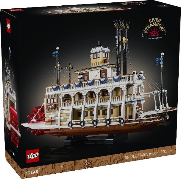 Lego | Ideas | Stoomboot | 21356, Inclusief instructies, Lego, Lego, https://legohouse.com/en-gb/info/contact-us/