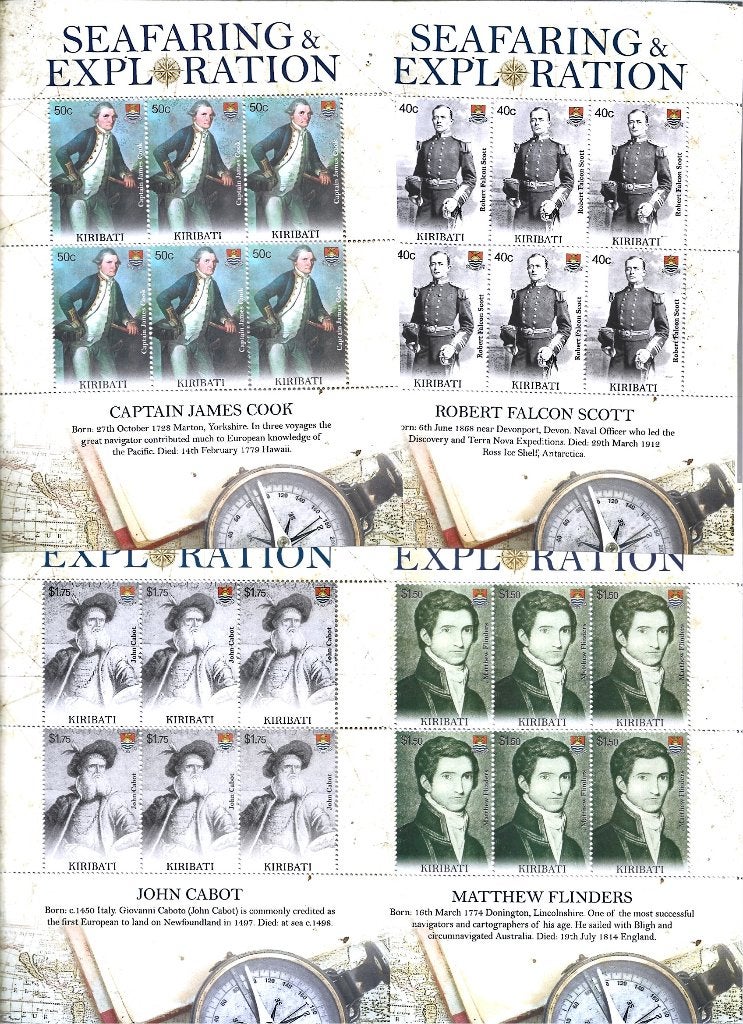 NR 178 KIRIBATI 4 BLOKKEN SERIE POSTFIS, Ophalen of Verzenden, Postfris