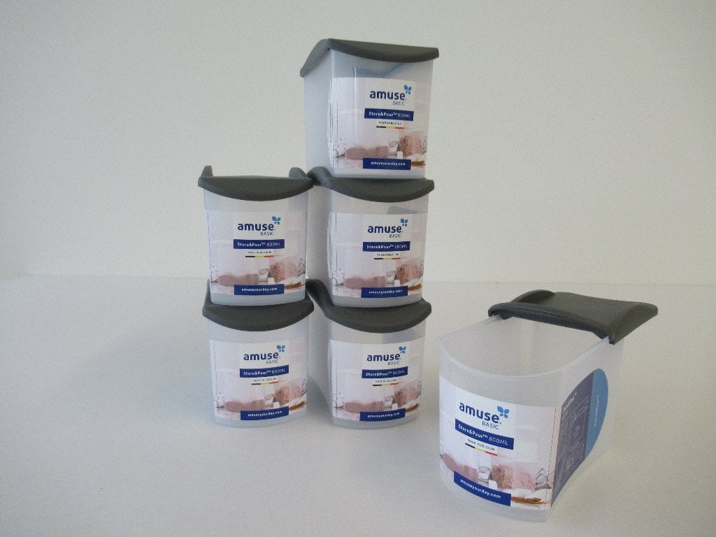 Strooibus | Bewaardoos met functioneel deksel grijs | 800ml, 800 ml, Overige kleuren, Bewaardoos, Nieuw