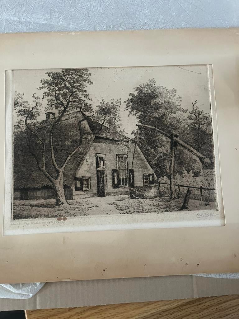 Potlood schets P A Nijgh, Ophalen of Verzenden