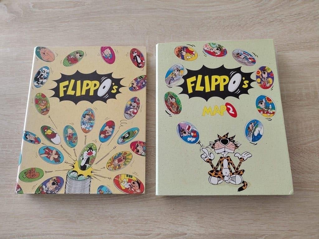 Bijna complete map 1 en map 2 Flippo's., Ophalen of Verzenden, Looney Tunes, Map, Album of Poster