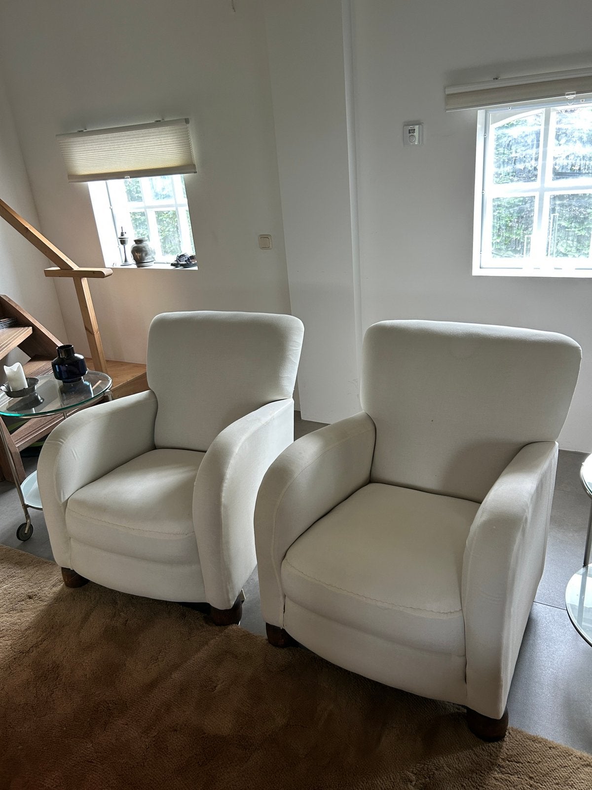 Nieuw bekleede jaren ‘30 fauteuils, Huis en Inrichting, Fauteuils, 75 tot 100 cm, Ophalen of Verzenden, Zo goed als nieuw, Stof