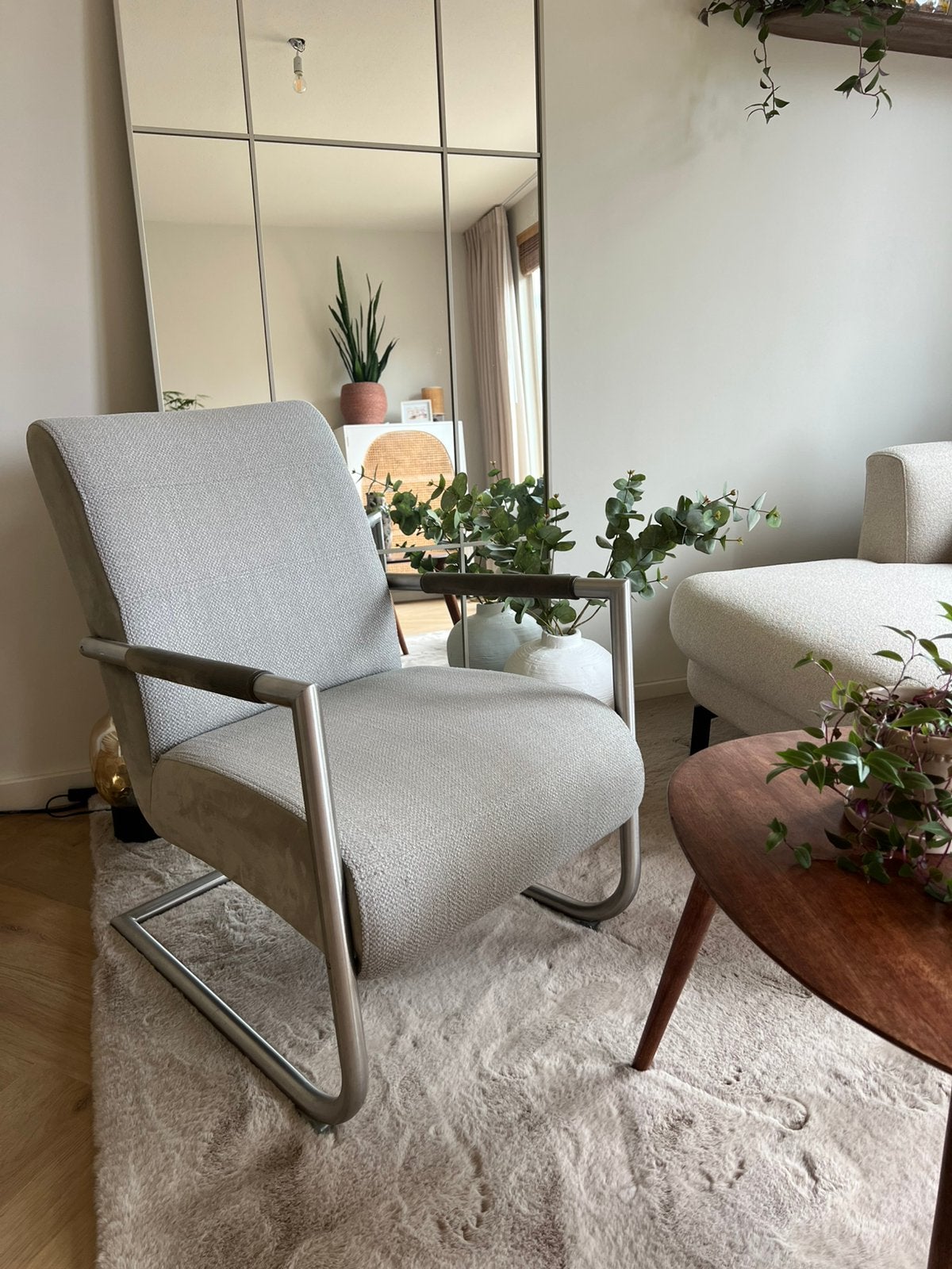 Henders en Hazel bijzet fauteuil. Zacht olijfgroen, Ophalen, Gebruikt, Overige kleuren, Stof