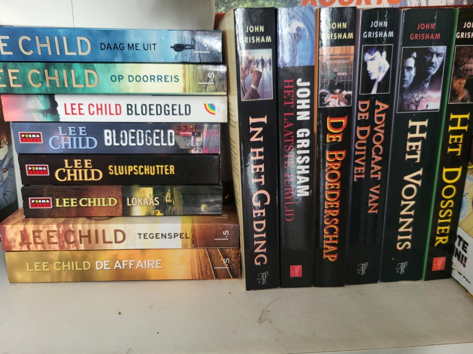 8x Jack reacher en 6x John grisham spannende thrillers, Ophalen, Gelezen