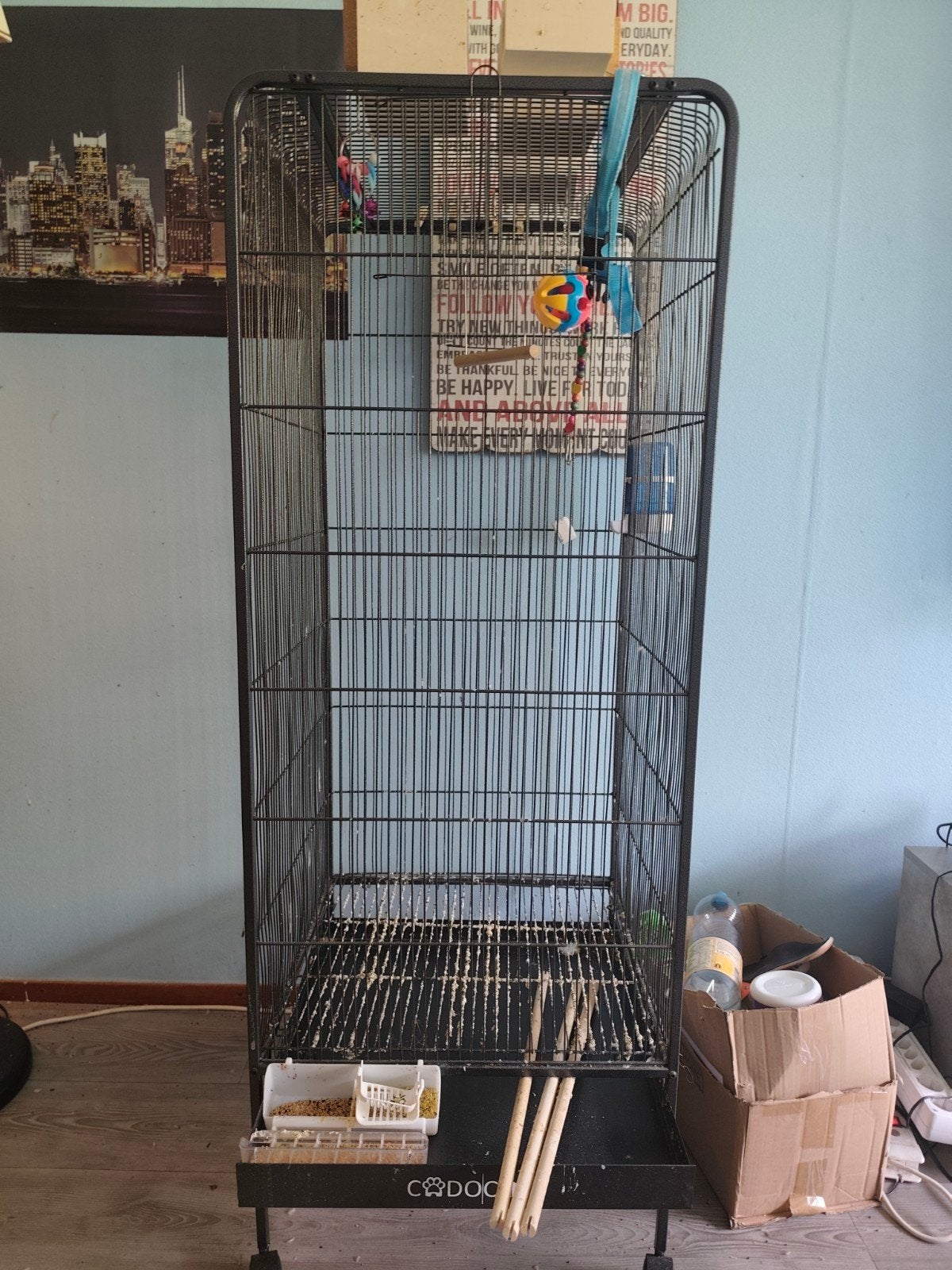 Te koop een vogel volliere., Dieren en Toebehoren, Vogels | Hokken en Kooien, Ophalen, Zo goed als nieuw, Metaal, Vogelkooi