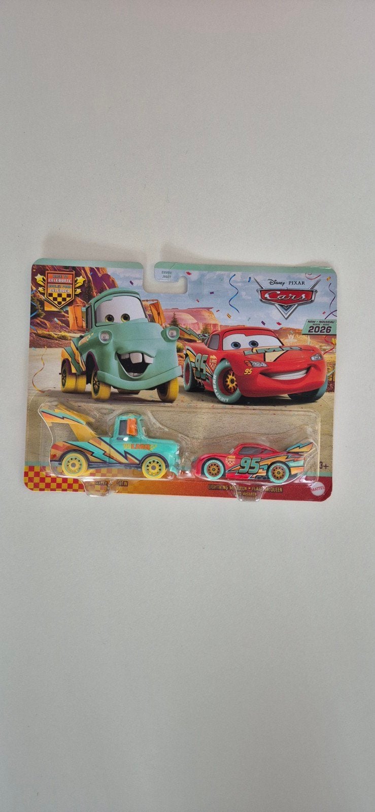 Disney Pixar Cars 2-pack: Bliksem McQueen & Takel, Ophalen of Verzenden, Nieuw