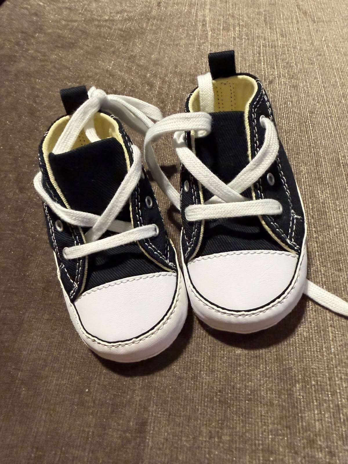 Converse All Star babyschoentjes - Zwart maat 19, Ophalen of Verzenden, Zo goed als nieuw, Jongetje of Meisje, Slofjes