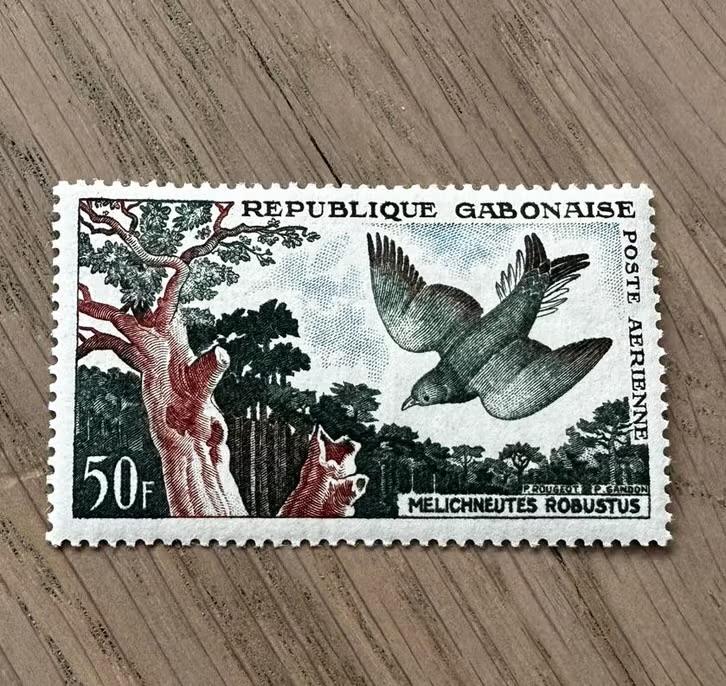 Gabon 1961 - Vogels - Ongebruikte postzegel, Ophalen of Verzenden, Overige landen