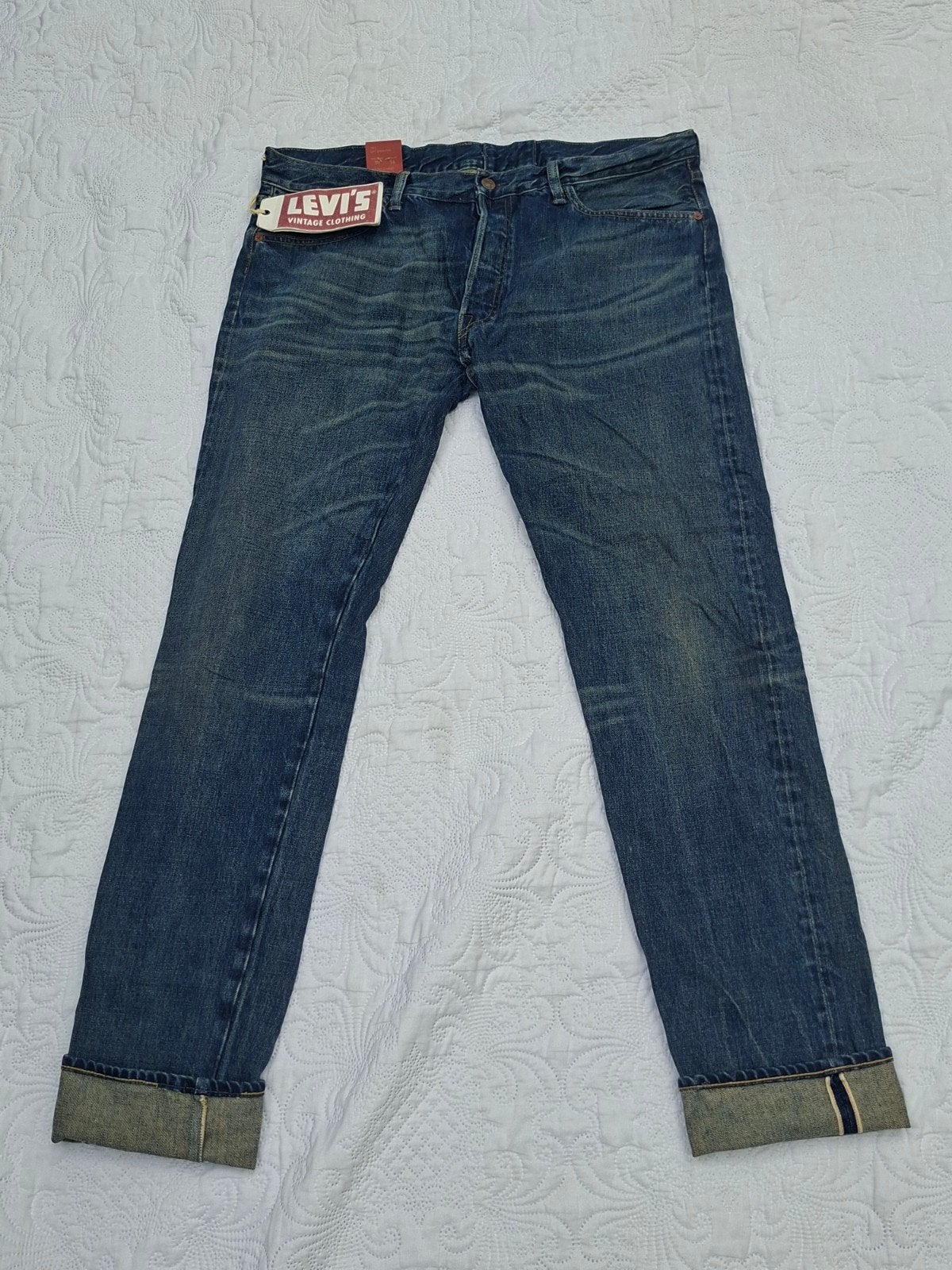 Vintage Levi's 501XX 1955 - W36L34 - Selvedge - STF Jeans, Kleding | Heren, Spijkerbroeken en Jeans, Ophalen of Verzenden, Blauw