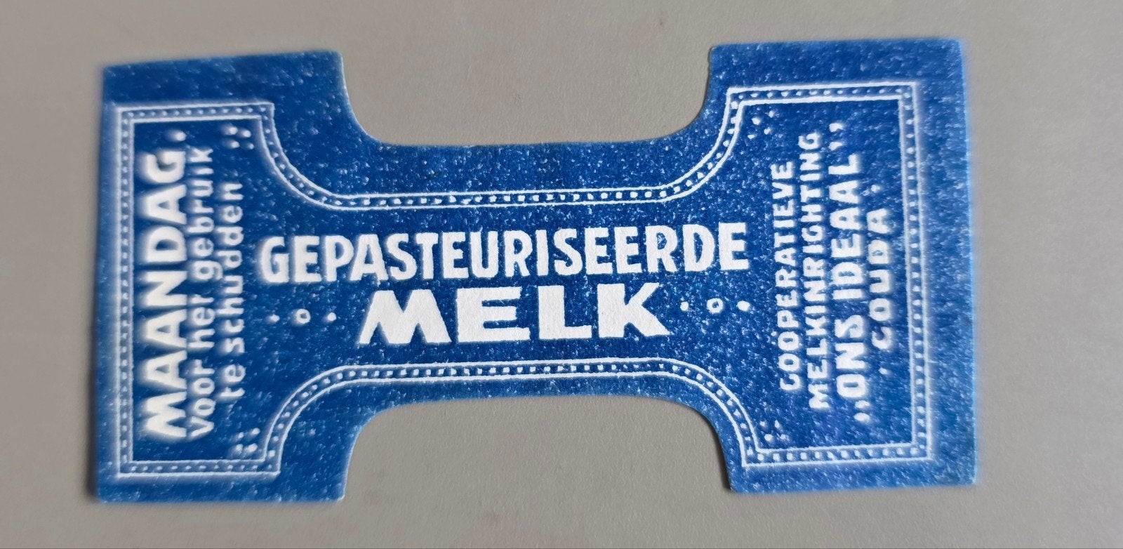 107)SLUITZEGEL MELKINRICHTING ONS IDEAAL GOUDA MAANDAG, Verzenden
