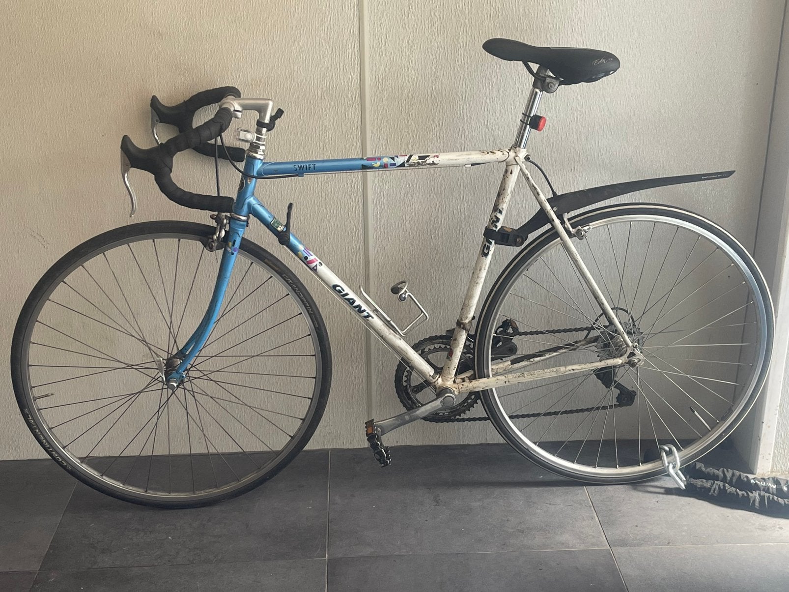 Vintage Racefiets - Giant, 28 inch, Velgrem, Zo goed als nieuw, 10 tot 15 versnellingen