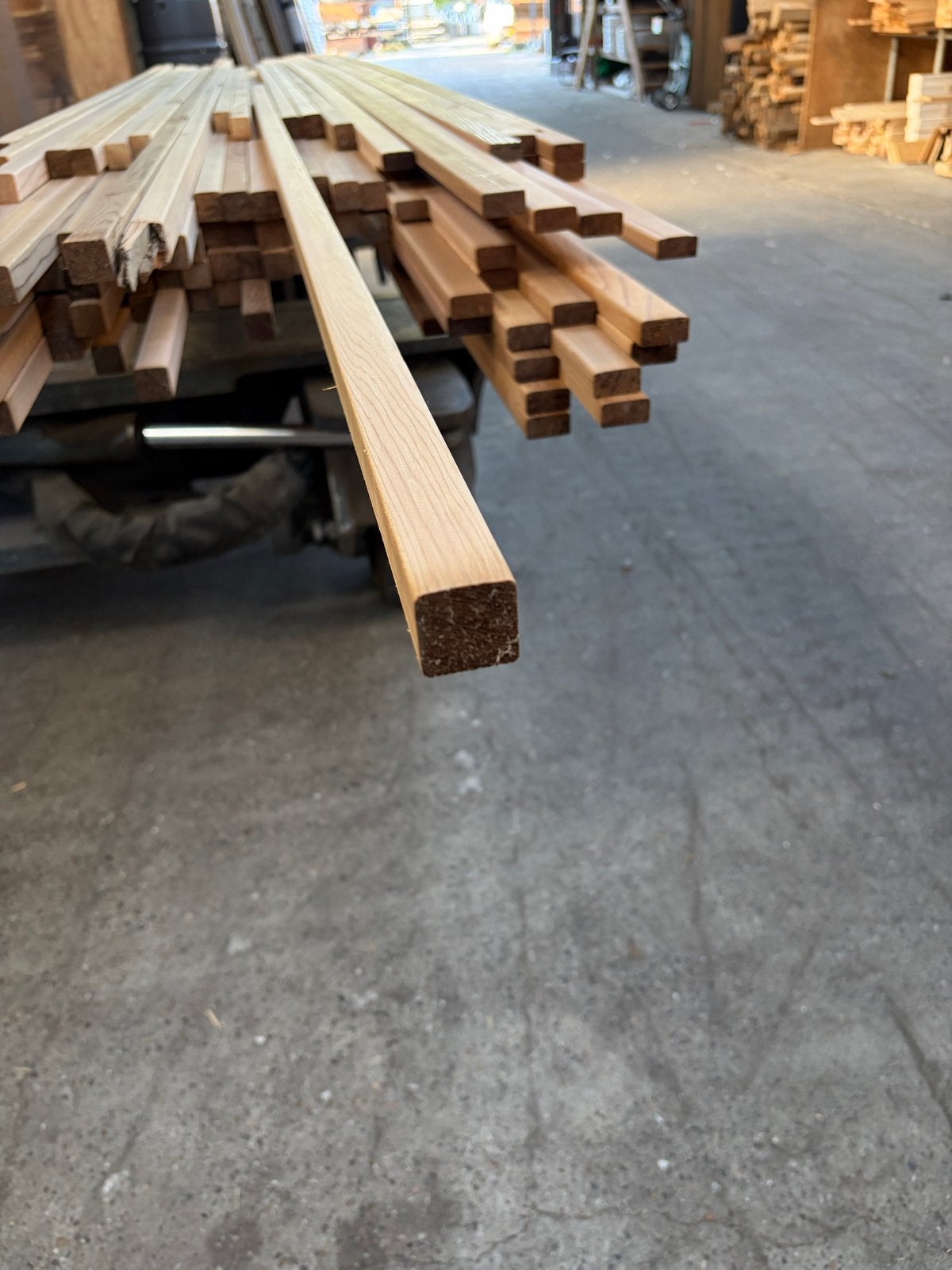 Western Red Cedar geschaafde latten 18x45 en 28x28mm 0,5m3, Ophalen, Minder dan 25 mm, Overige typen, Nieuw