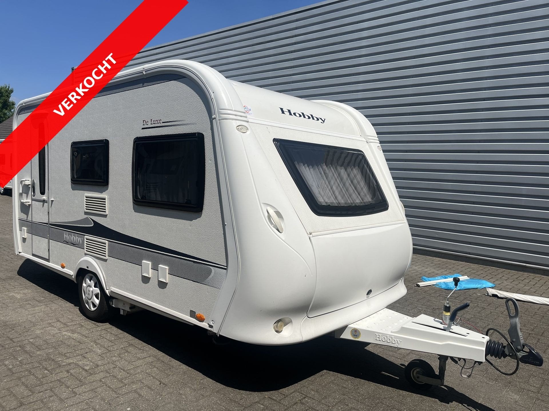 Hobby 440 SF de Luxe VERKOCHT (bj 2012), Caravans en Kamperen, Caravans, Hobby, 4 tot 5 meter, Tot en met 4, 1000 - 1250 kg