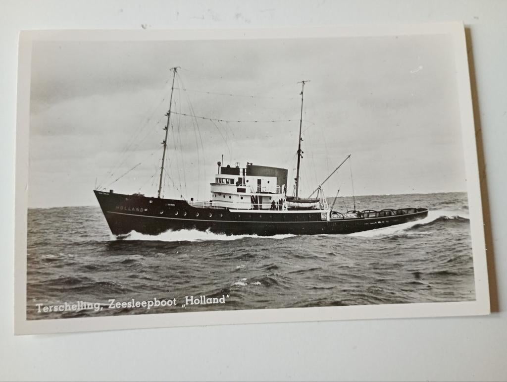 Terschelling Scheepvaart Zeesleepboot Holland, Ophalen of Verzenden, 1940 tot 1960, Ongelopen, Waddeneilanden