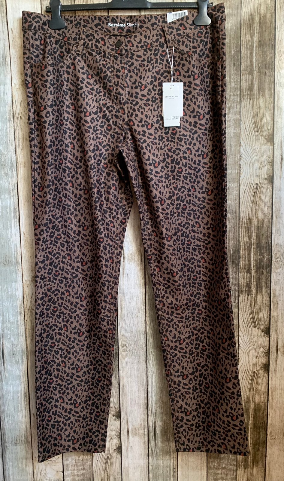 Super gave Gerry Weber Best4Me slim fit broek (Maat 48R), Maat 46/48 (XL) of groter, Nieuw, Lang, Meerkleurig