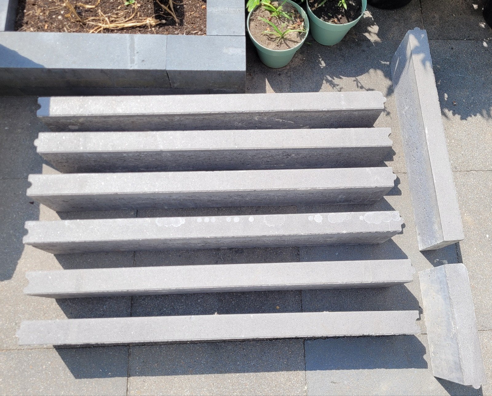 6 Jacobs Milambo opsluitbanden 100x20x6 Monti, Tuin en Terras, Tegels en Klinkers, Ophalen, Beton, Minder dan 5 m², Overige typen