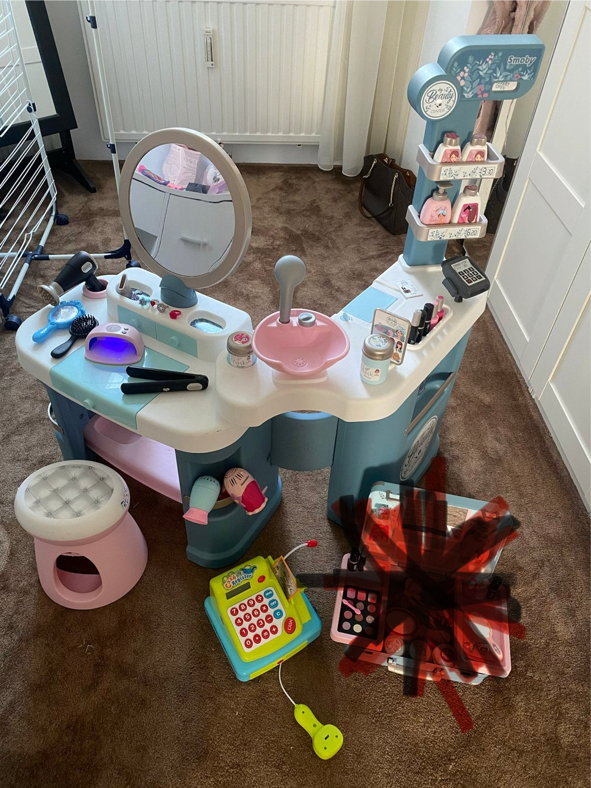 Smoby Make-up Tafel / kappper met Kassa, Ophalen, Gebruikt, Meisje