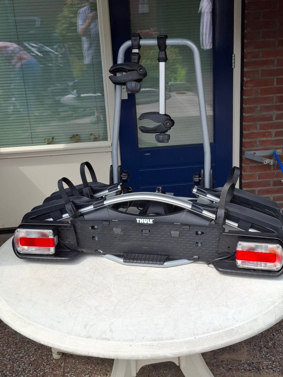 Thule EuroWay G2 921 Trekhaakdrager voor 2 fietsen, Ophalen, Elektrische fiets, Zo goed als nieuw, 2 fietsen