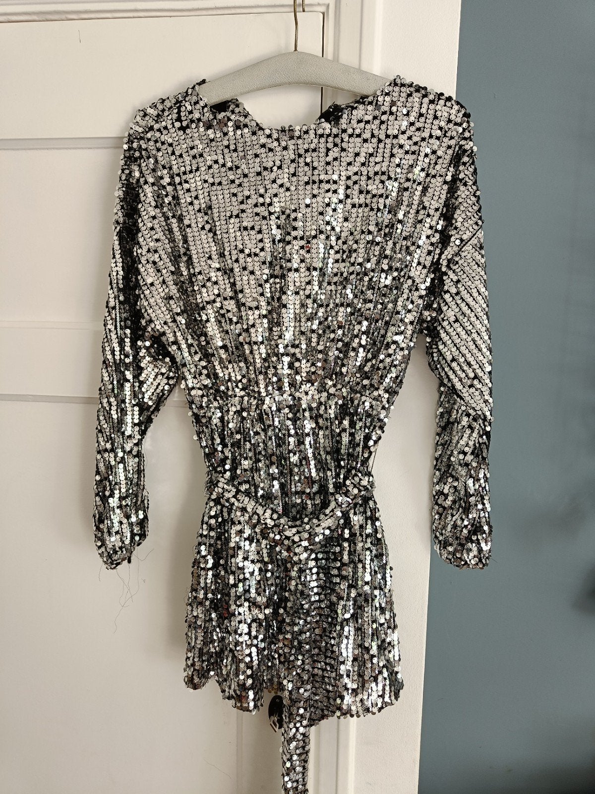 Zara pailletten jurk XS, Kleding | Dames, Zara, Ophalen of Verzenden, Zo goed als nieuw, Maat 34 (XS) of kleiner
