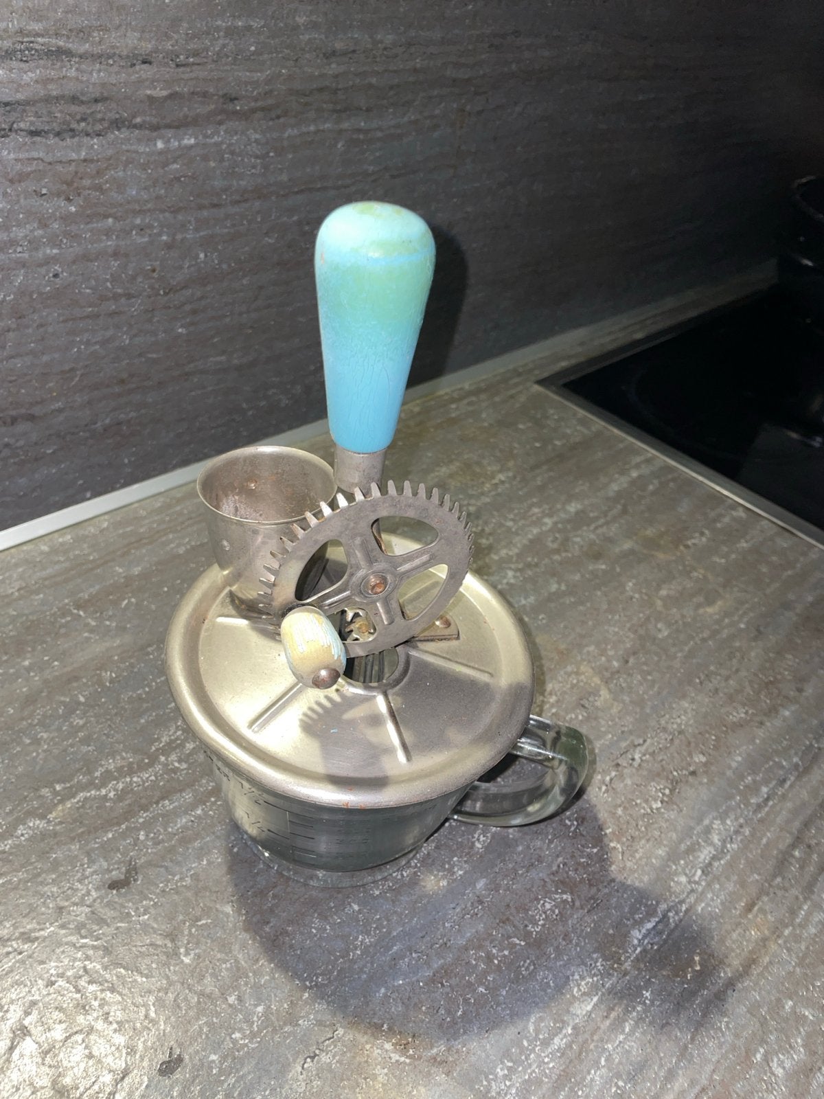 Vintage handmixer met glazen maatbeker, Ophalen of Verzenden