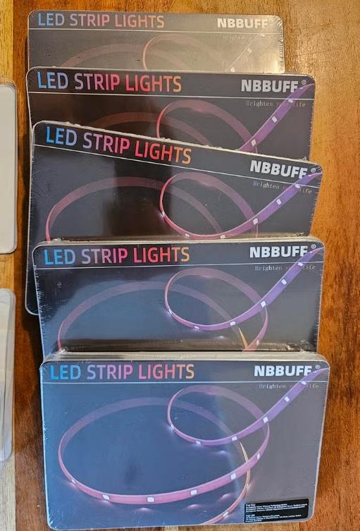 Te ruil: 5 LED strips op USB incl afstandsbediening, Led-lamp, Minder dan 30 watt, Nieuw, Overige fittingen