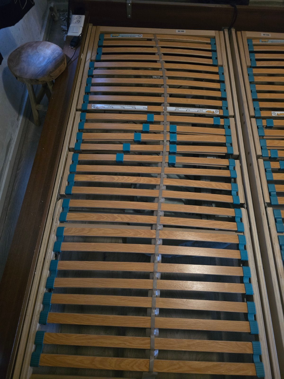 2x Elektrisch Verstelbare Lattenbodems 90x200 cm, Ophalen, Verstelbaar, 90 cm, Eenpersoons