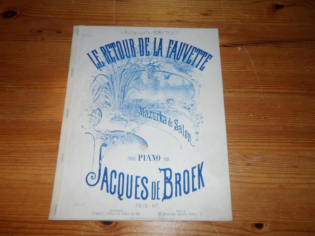 Le retour de la fauvette - jacques de broek, Ophalen of Verzenden, Gebruikt, Artiest of Componist, Populair