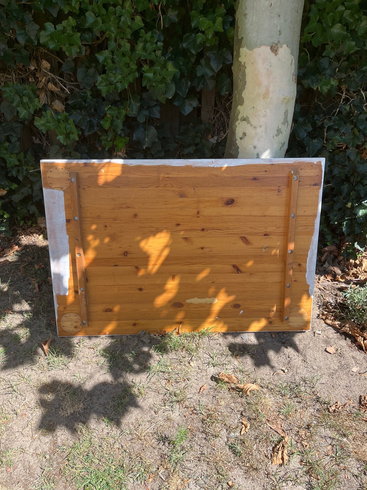 Stevige houten tafelblad, wit geverfd. Voor vrijdag ophalen, Ophalen, Gebruikt, 75 cm of meer, 60 cm of meer