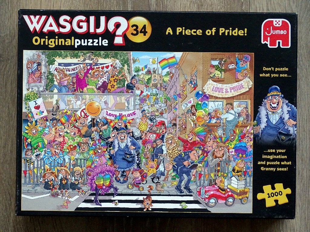Wasgij puzzles 1000 stukjes compleet, Hobby en Vrije tijd, Ophalen of Verzenden, 500 t/m 1500 stukjes, Gebruikt, Legpuzzel