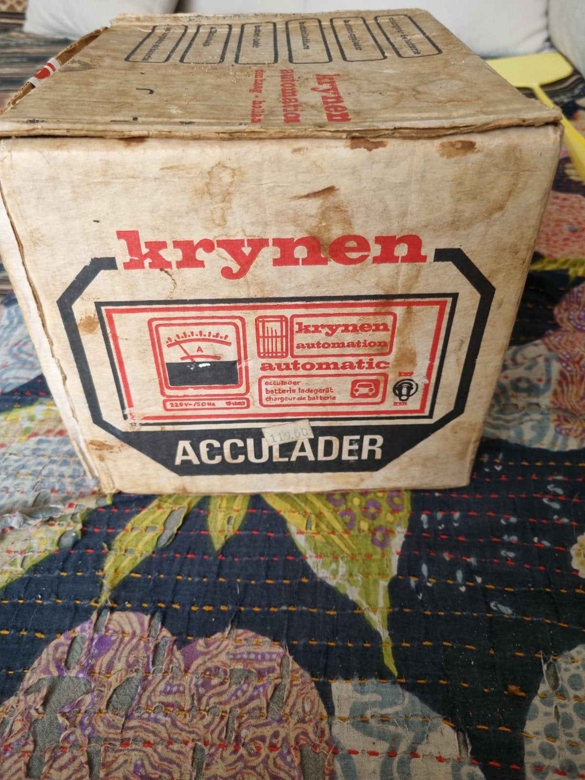 Krynen Acculader 10 Amp. - Vintage Batterijlader, Gebruikt, Universele onderdelen