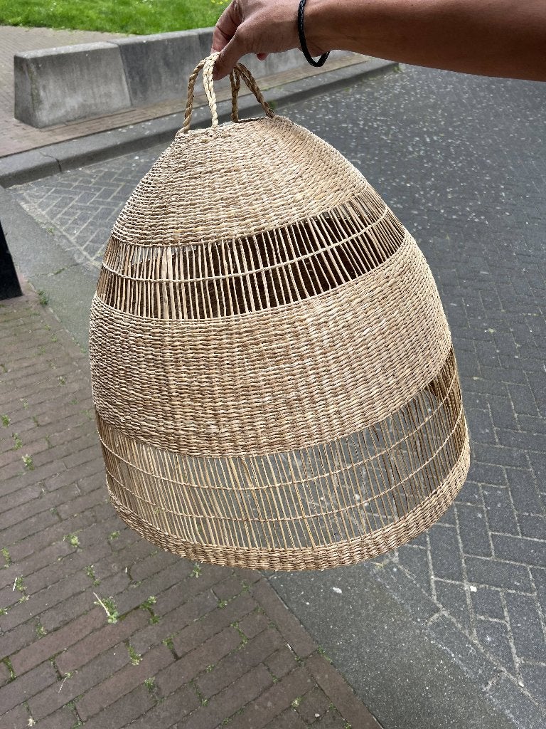 IKEA Torared lampenkap riet zeegras, Huis en Inrichting, Natuurlijk materiaal, Rond, Zo goed als nieuw, Crème