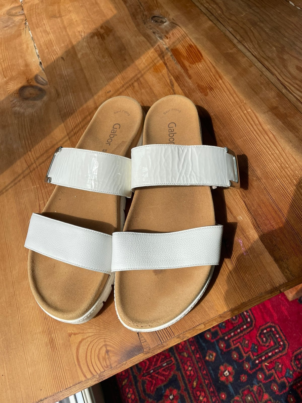 Gabor dames slippers wit mt 45, Kleding | Dames, Schoenen, Wit, Zo goed als nieuw, Ophalen, Slippers