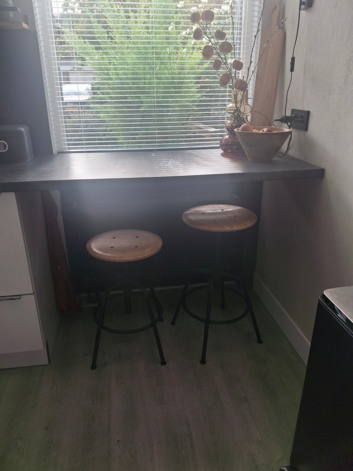 KULLABERG krukken - industrieel design, verstelbaar, Ophalen, 60 tot 90 cm, Zo goed als nieuw, Hout