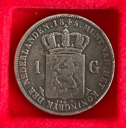 VERSCHILLENDE JAREN 1 gulden Willem II, Postzegels en Munten, Munten | Nederland, Ophalen, 1 gulden, Zilver, Losse munt