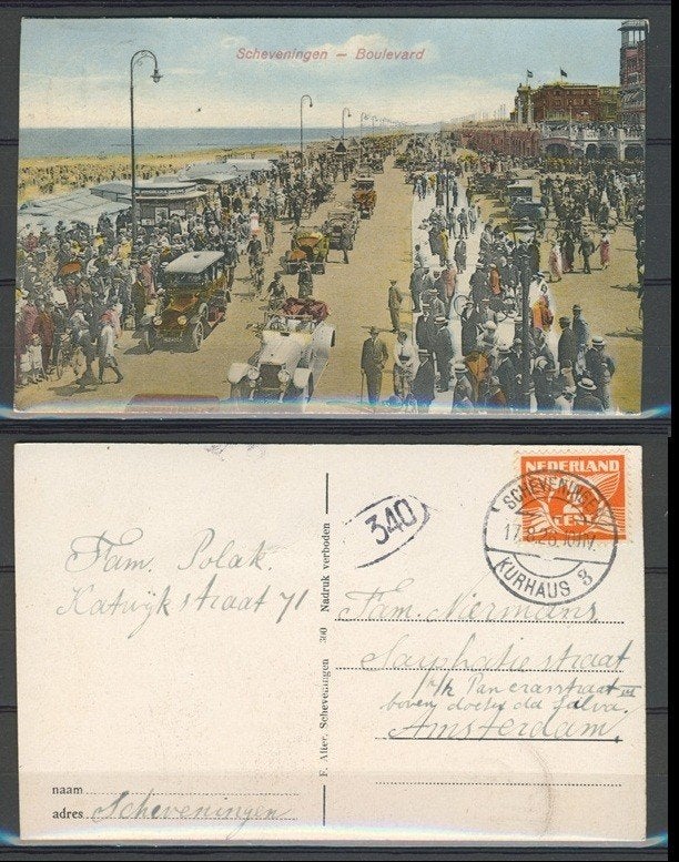 ansicht scheveningen, Ophalen of Verzenden, Voor 1920, Gelopen, Zuid-Holland