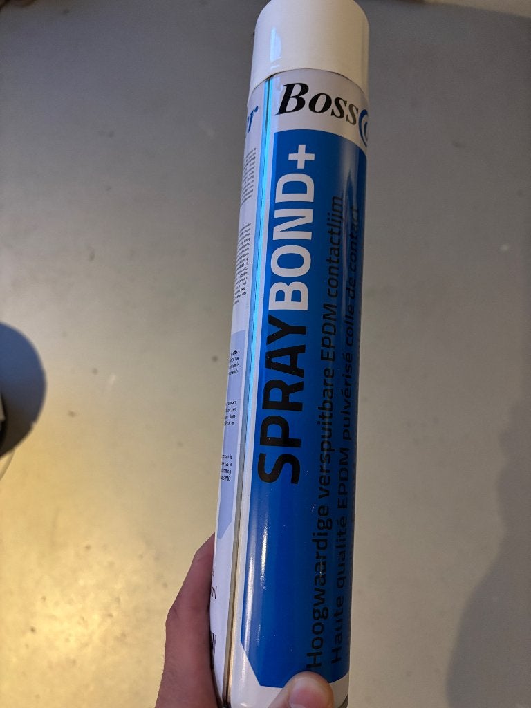 Bosscover Spraybond+ EPDM lijm, Minder dan 5 liter, Ophalen of Verzenden, Nieuw, Wit