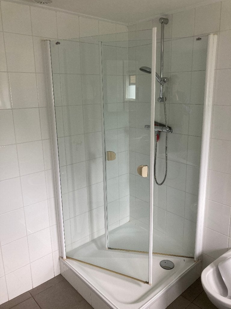 Hüppe douchedeur, Doe-het-zelf en Verbouw, Ophalen, Gebruikt, Glas, Douche