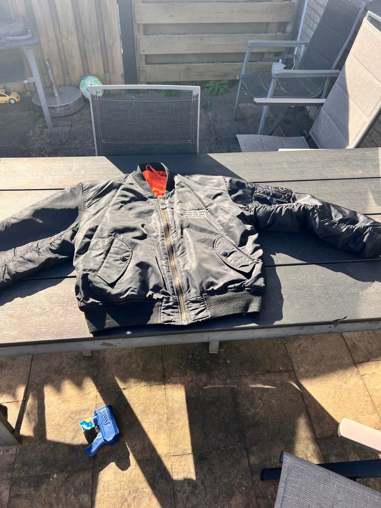 Bomber-jas Boss Trike kleur zwart, Ophalen of Verzenden, Gedragen, Maat 56/58 (XL), Zwart