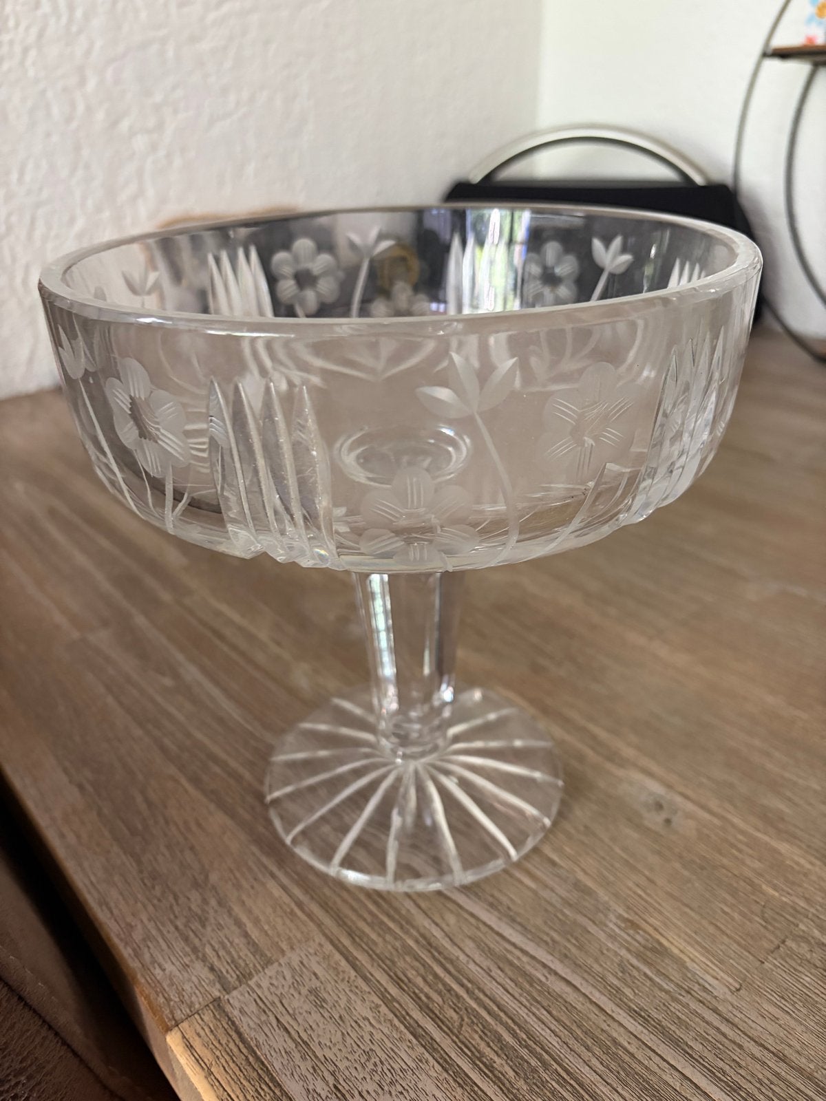 Mooie zware fruitschaal van Boheems kristal, Antiek en Kunst, Ophalen of Verzenden