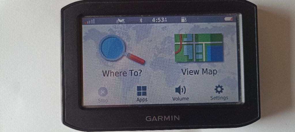 Garmin zumo 396, Motoren, Ophalen, Gebruikt
