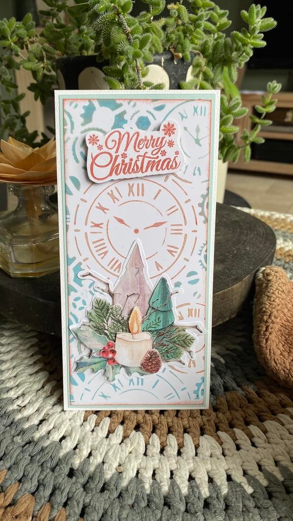 Zelfgemaakte kerstkaarten met enveloppe, Ophalen of Verzenden, Nieuw, Kerst