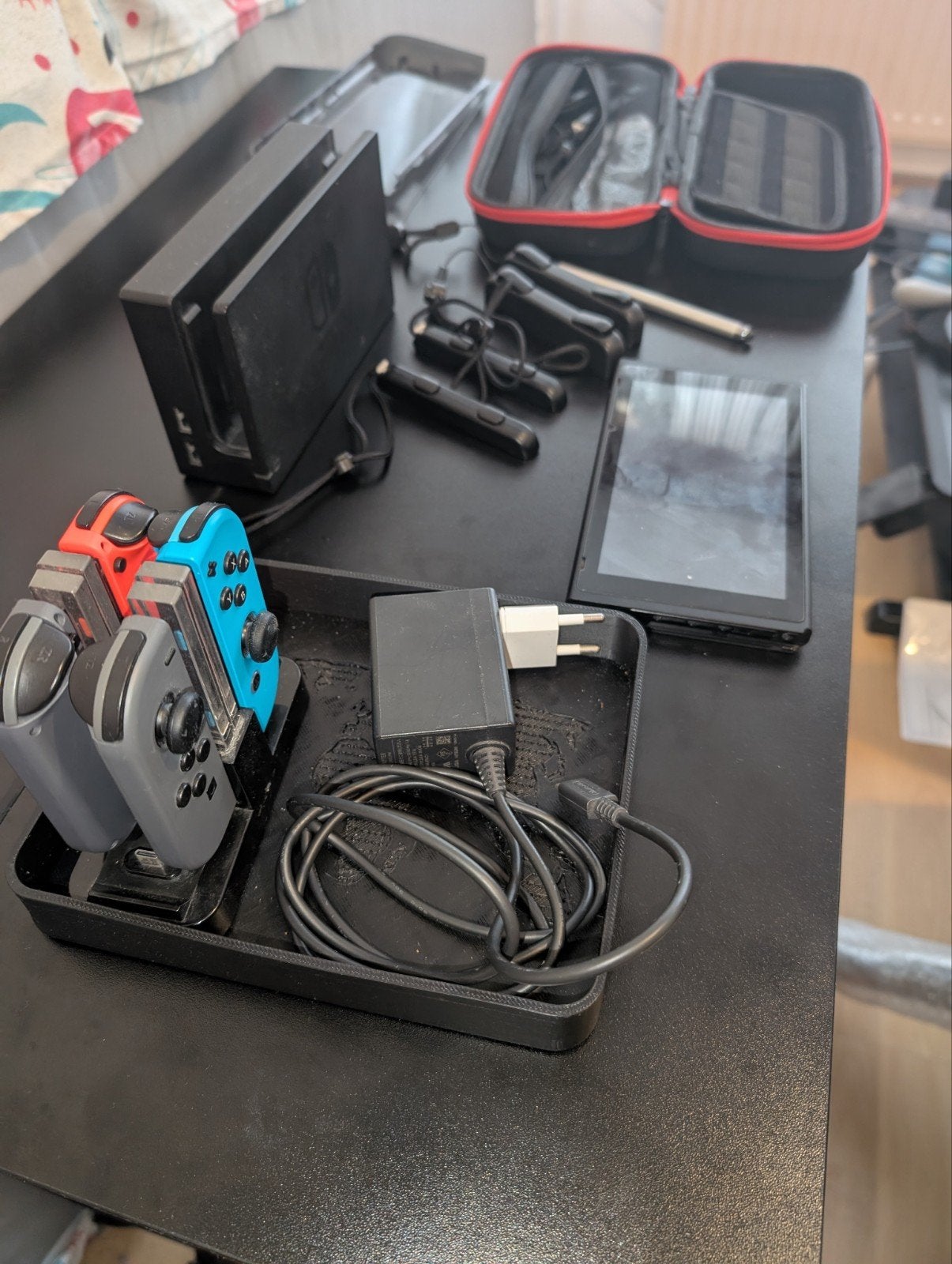 Nintendo  Switch V2 – 4 Joy-Cons – 512GB – Mario Game –, Spelcomputers en Games, Switch 2019 Upgrade, Gebruikt, Ophalen of Verzenden